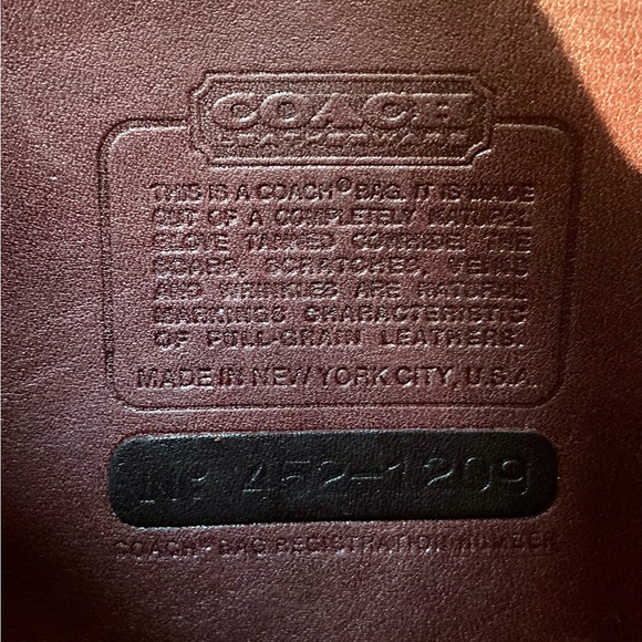 Coach Vintage Basic Bag Burgundy 9455 - Picture 3 of 15